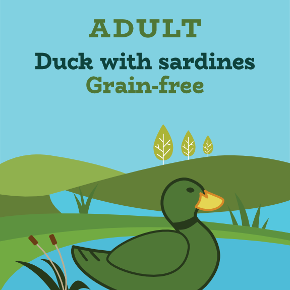 Duck with sardines for sterilised adult and senior cats