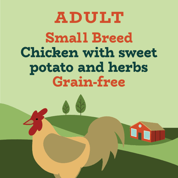 Grain free small breed just chicken dog food without fish
