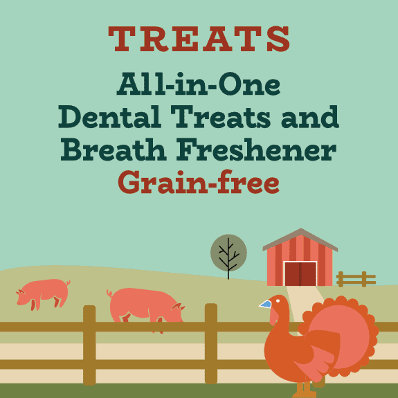 All-in-One Dental Treats and Breath Freshener for Dogs