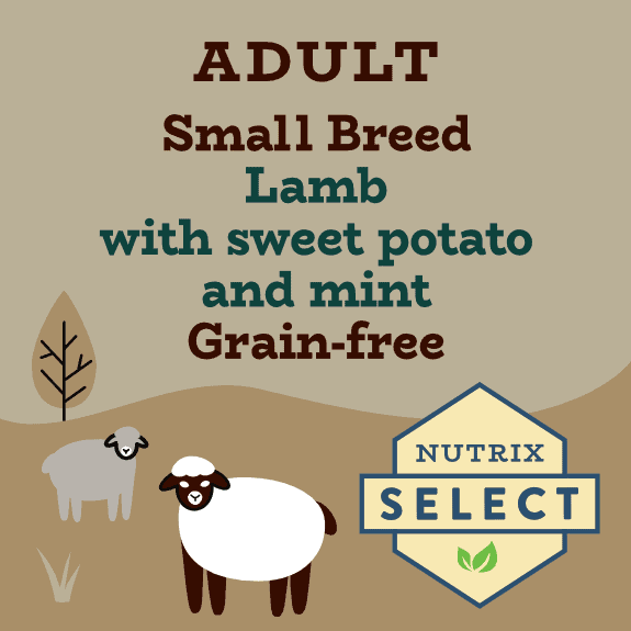 Image result for Grain Free Lamb Dog Food | Small Breed Adult | Nutrix